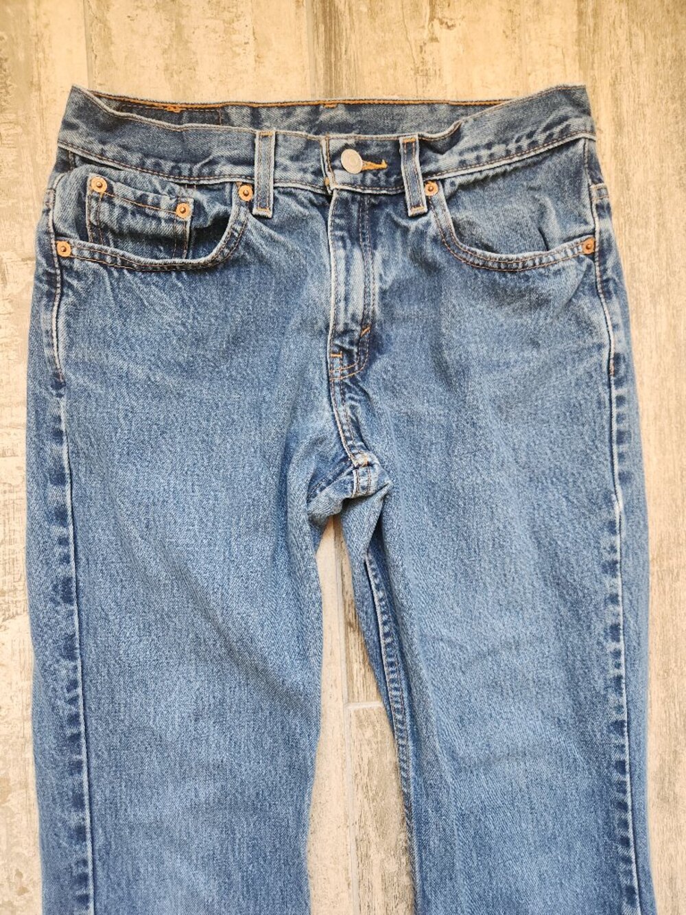 Vintage Y2K Levi 505 Slim Fit Straight Leg Sz 7 Slim Straight Year 2000 Junior